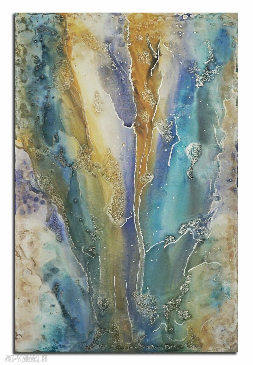 Moje mgły 55 - abstrakcyjny obraz akryl na płótnie 150 x 100 cm