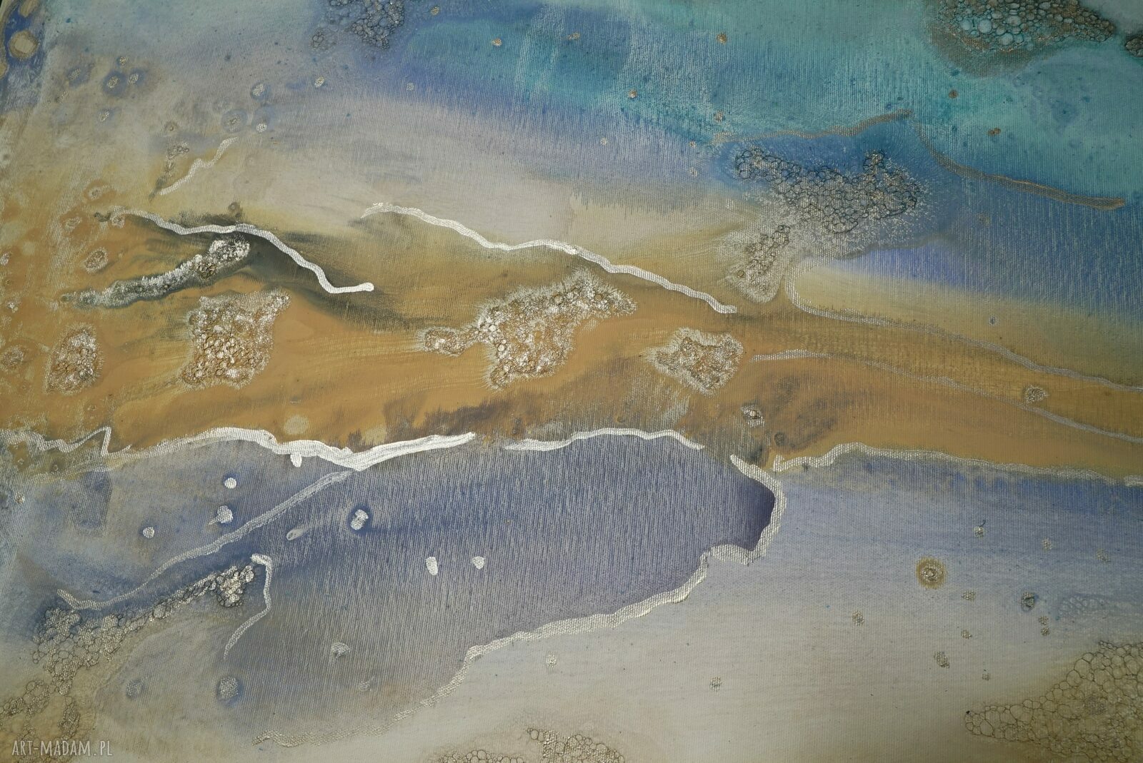 Moje mgły 55 - abstrakcyjny obraz akryl na płótnie 150 x 100 cm