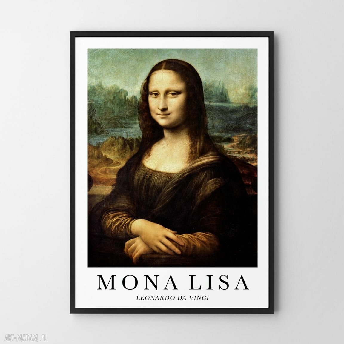 Plakat Mona Lisa Da Vinci w klasycznej odsłonie - format 61x91 cm