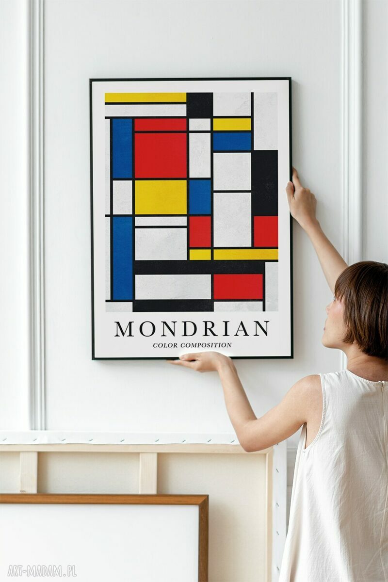 Mondrian Color Composition - plakat 50x70 cm