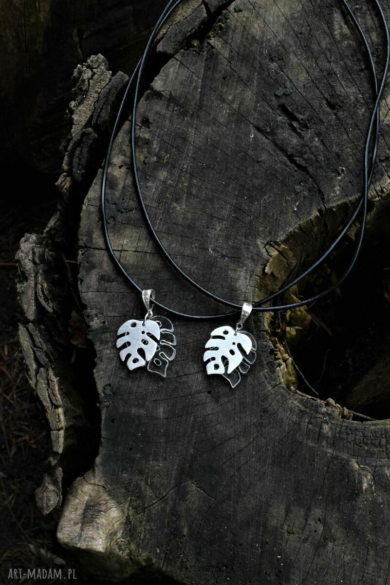 Monstera - naszyjnik
