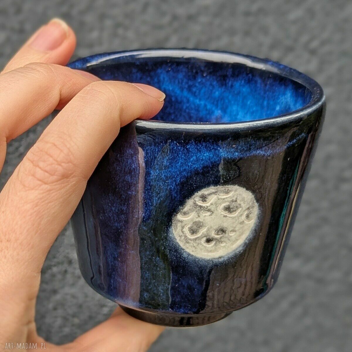 Czarka MOON 230 ml - ręcznie malowany księżyc