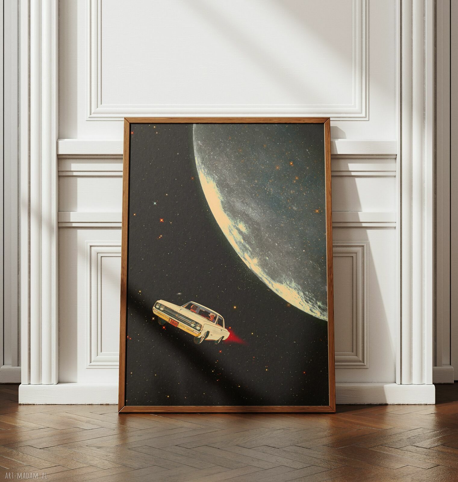 Plakat Moon Ride - Kolaż Fine Art A3