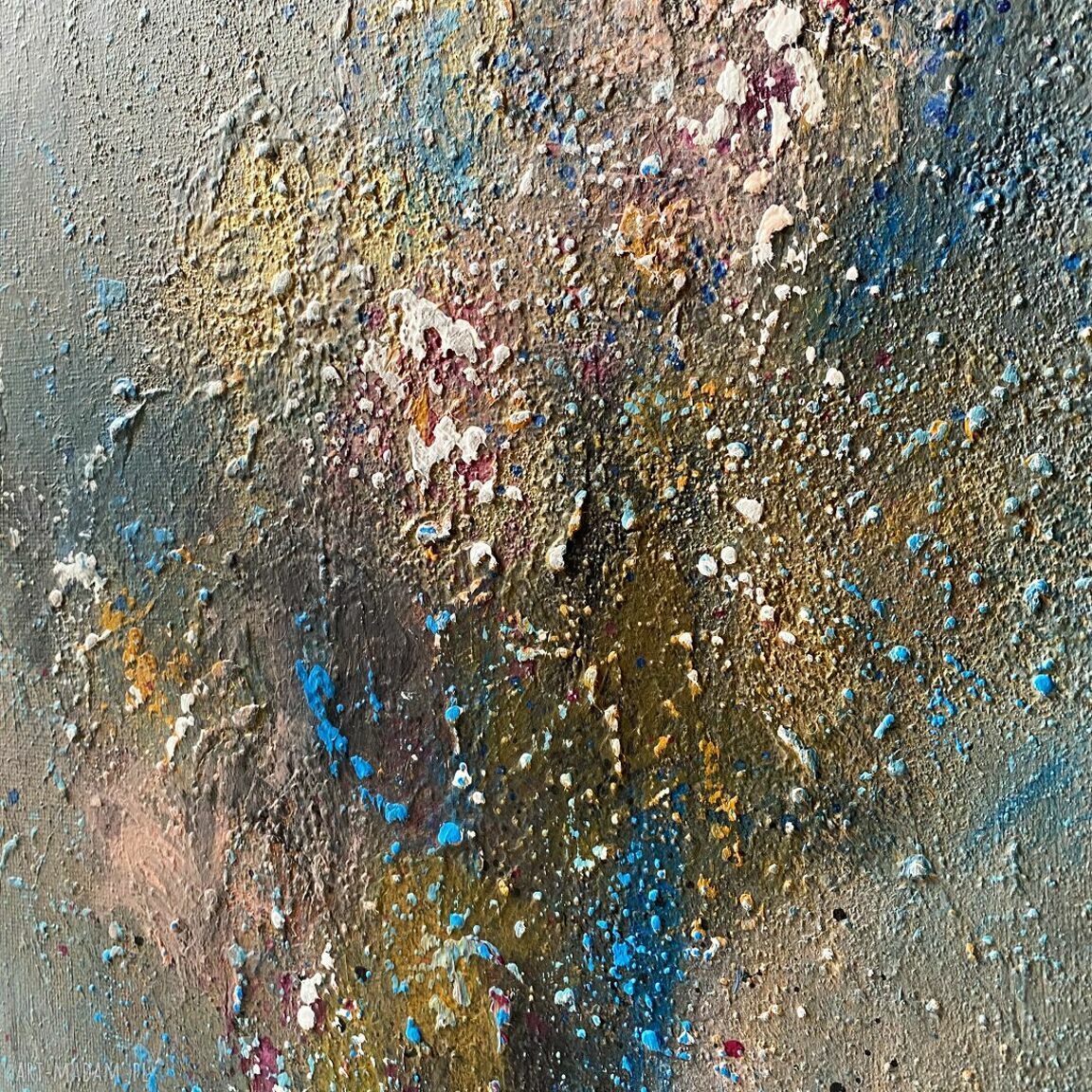 Morning Roses - obraz strukturalny 80x40 cm ręcznie malowany