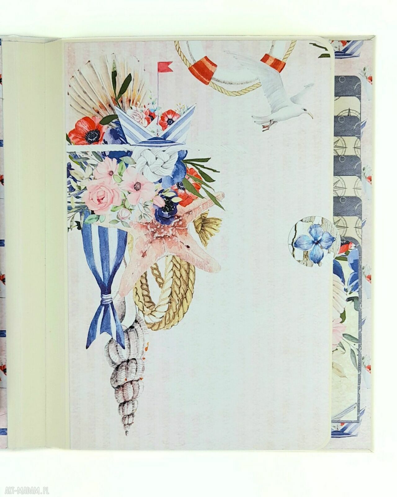 Album morski na zdjęcia 9x13 cm - ręcznie robiony prezent