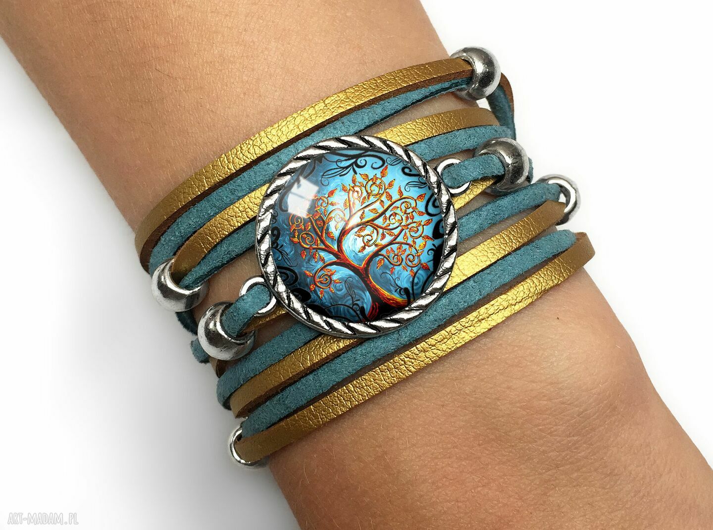 Bransoletka drzewo Życia drzewko symboliczna morski ręcznie