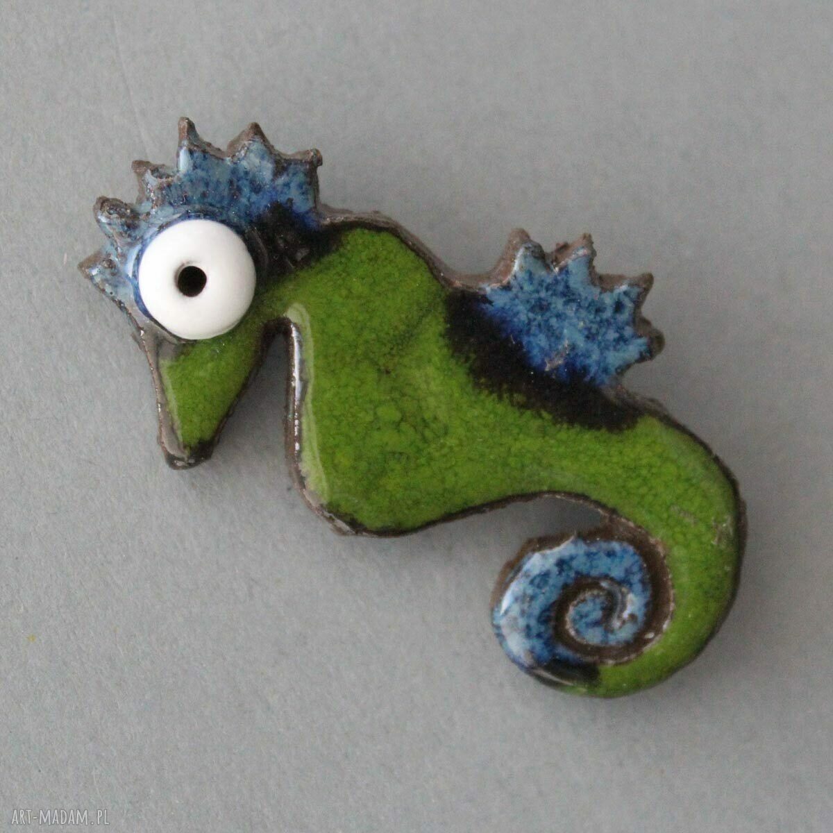 Broszka ceramiczna „Morski Dzikuś”