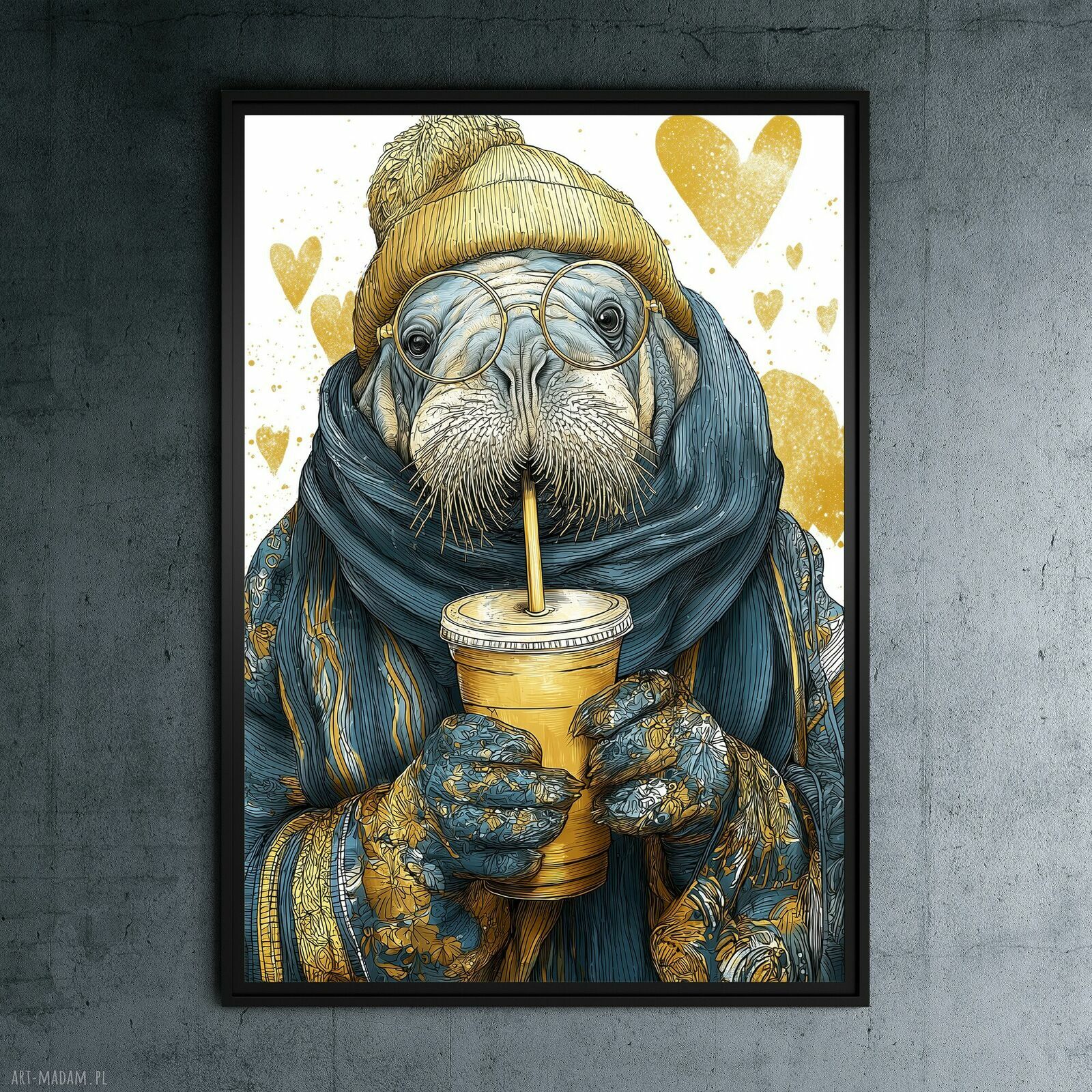 Morsowanie - autorska grafika na plakacie A3