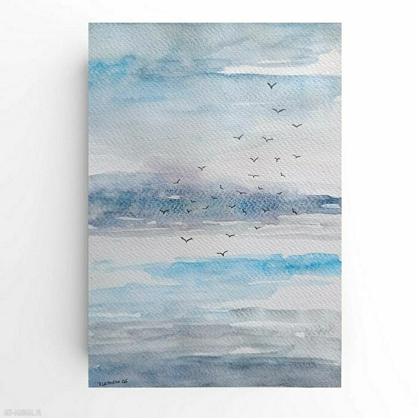 Morze - akwarela 24 x 18 cm Paulina Lebida