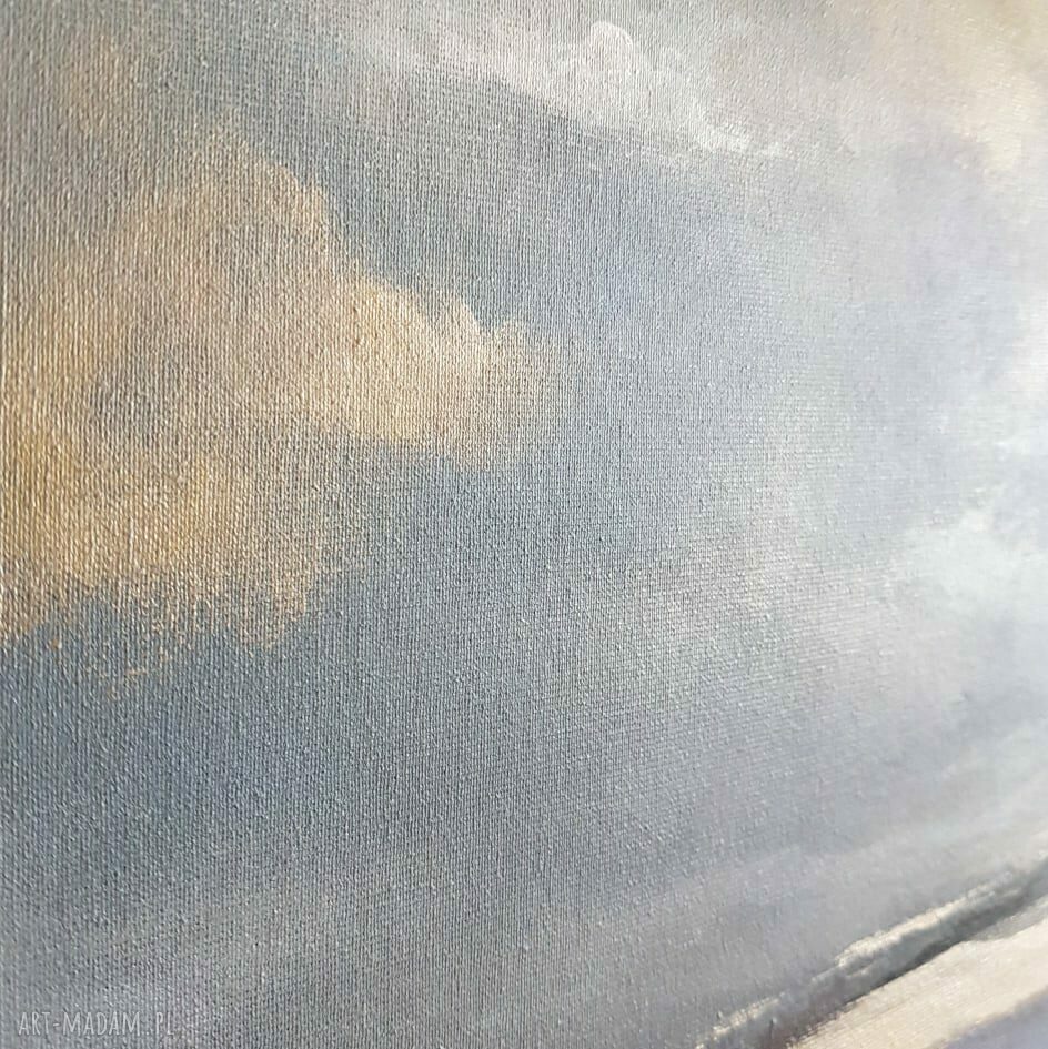 Morze II - obraz akrylowy 33/41 cm (rękodzieło, sygnowany, bez ramy)