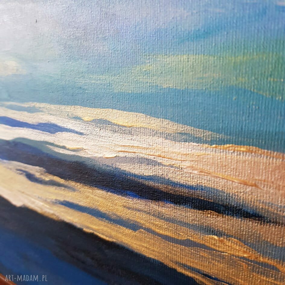 Morze - nowoczesny obraz akrylowy 50 x 60 cm na płótnie