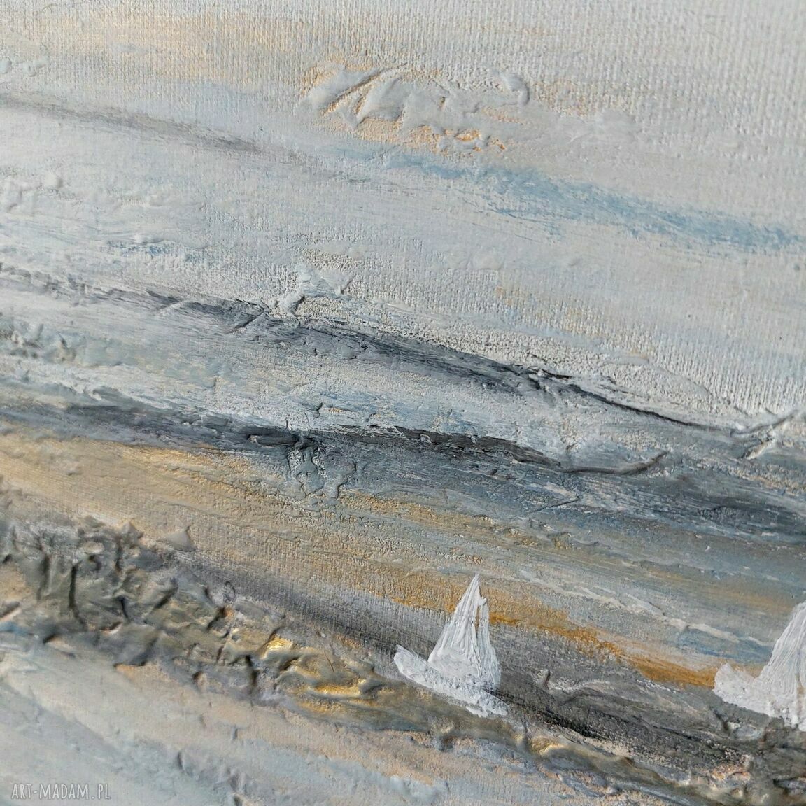Morze - obraz akrylowy 80x40 cm na płótnie (bez ramy)