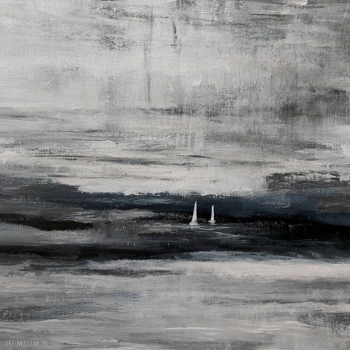 Obraz akrylowy Morze 70x50 cm - ręcznie malowany na płótnie
