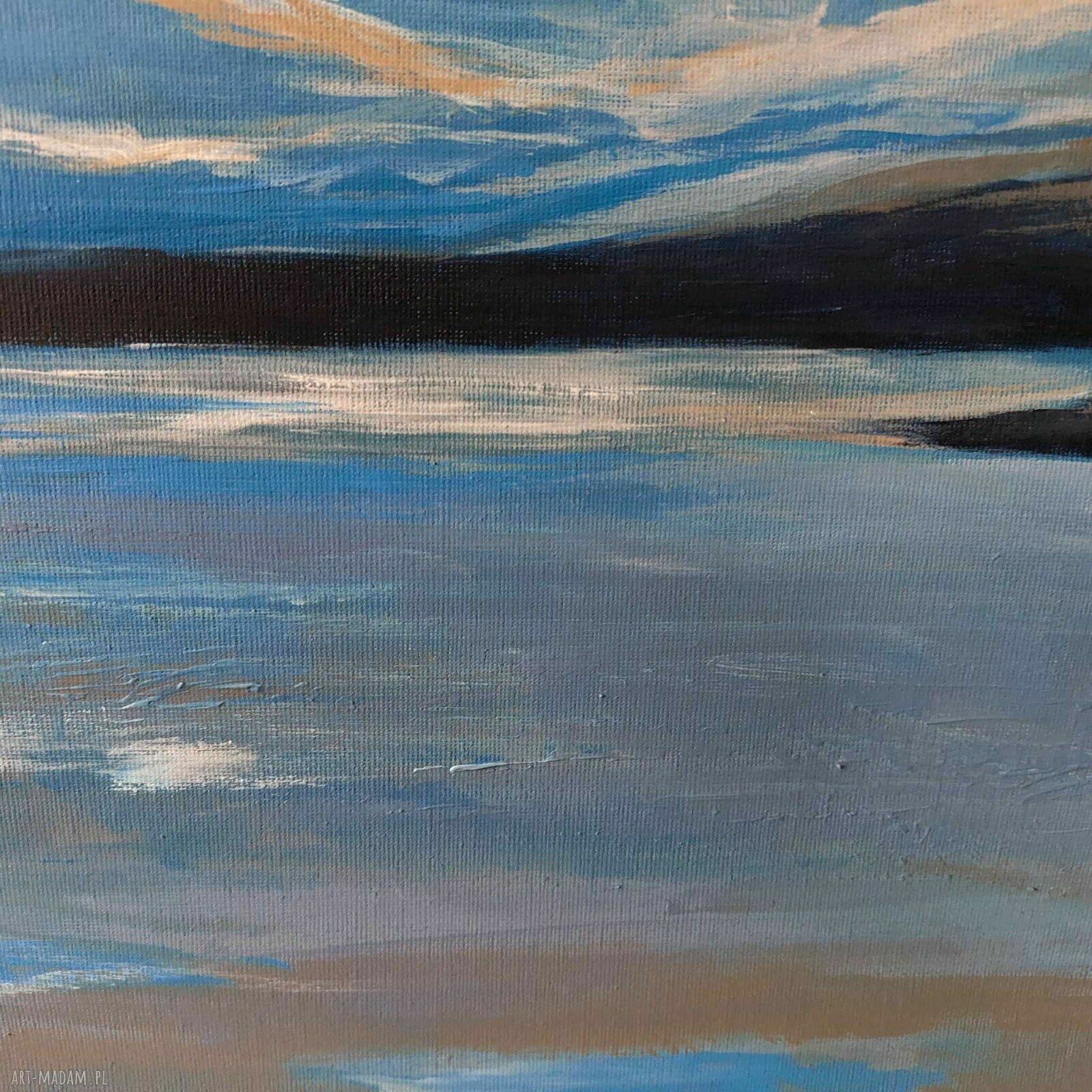 Morze - obraz akrylowy 50x70 cm na płótnie (ręcznie malowany)