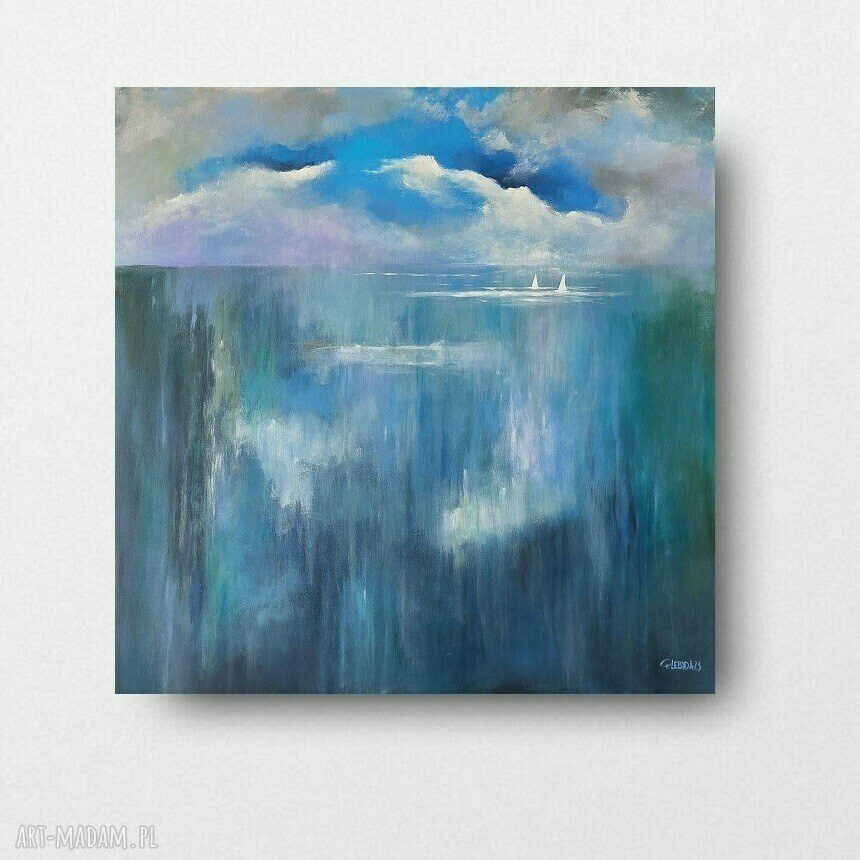 Morze - obraz akrylowy 100x100 cm bez ramy