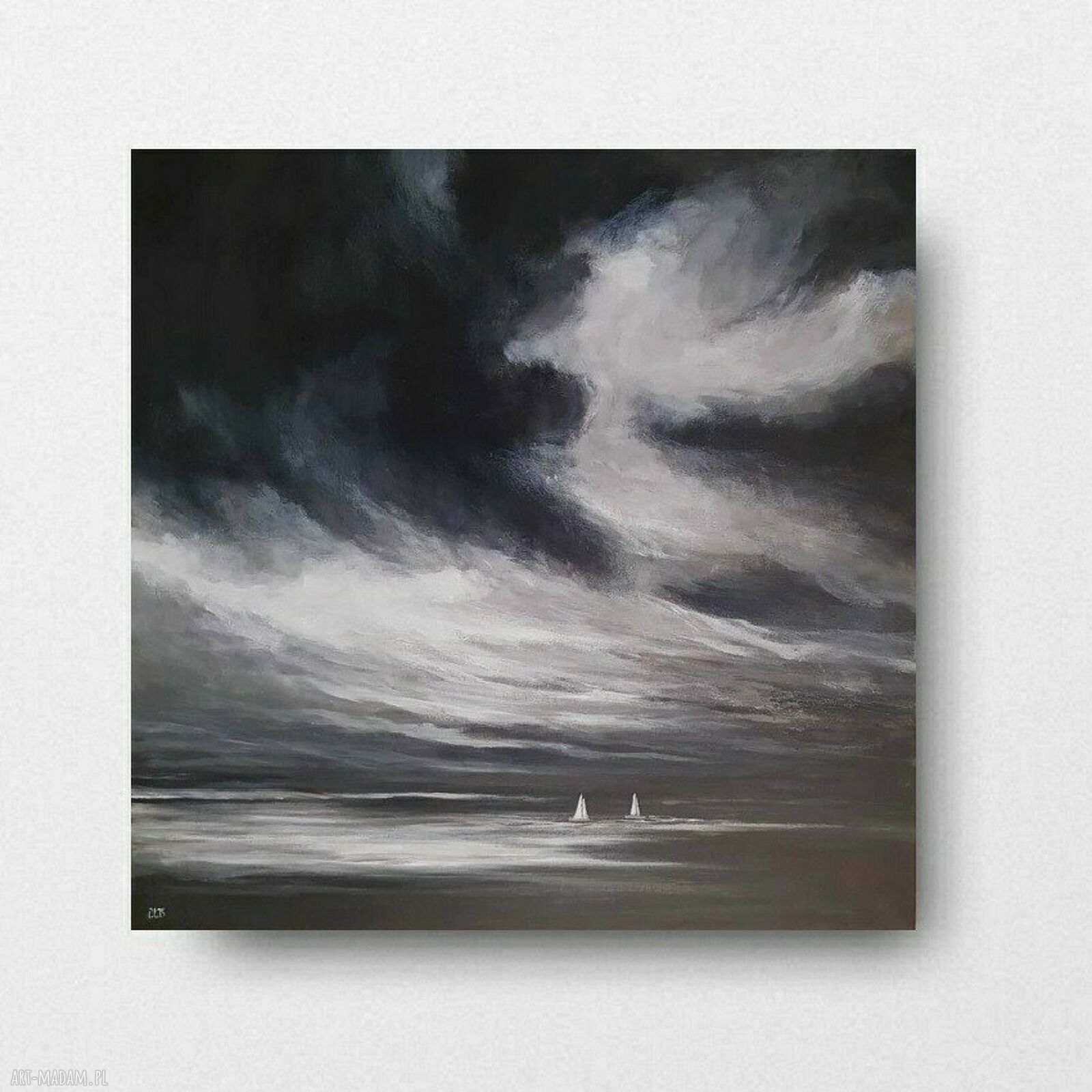 Morze - obraz akrylowy 60x60 cm kwadrat