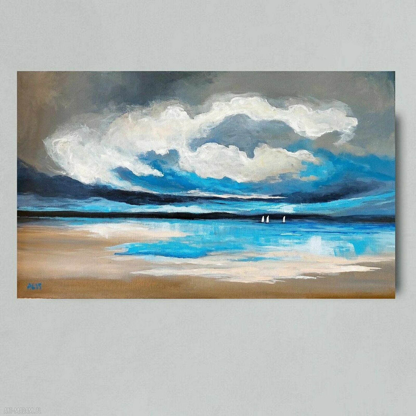 Obraz akrylowy MORZE 30 x 50 cm na płótnie - gotowy do zawieszenia