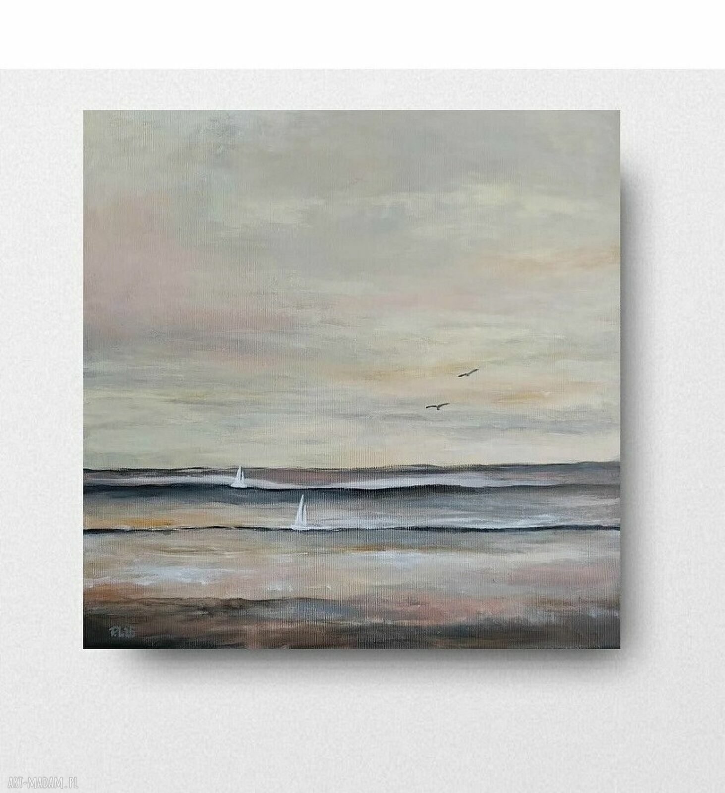 Morze - obraz akrylowy 40x40 cm
