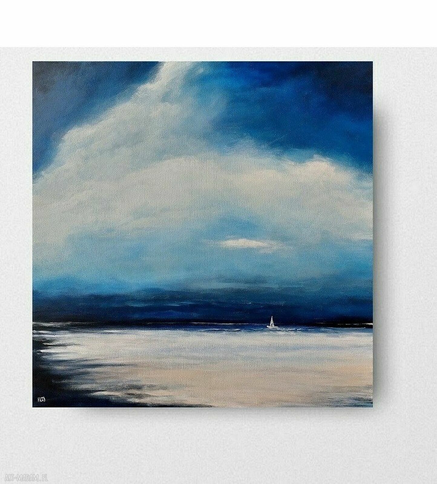 Morze - obraz akrylowy 60x60 cm, gotowy do zawieszenia bez ramy