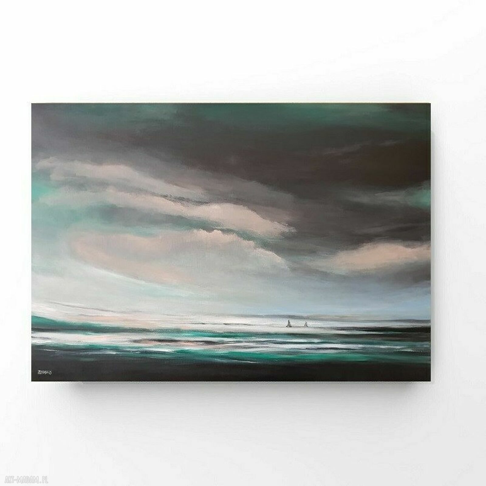 Morze - obraz akrylowy 70x100 cm na płótnie