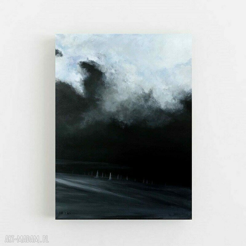 Obraz akrylowy Morze 80 x 60 cm - ręcznie malowany, bez ramy