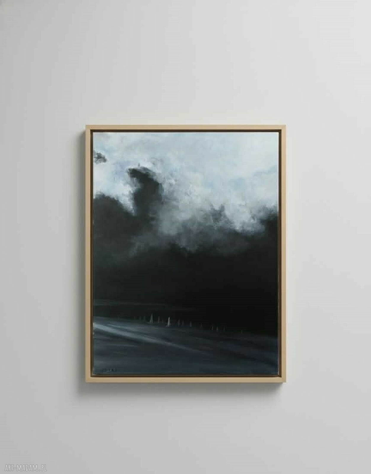 Morze - ręcznie malowany obraz akrylowy na płótnie 80x60 cm