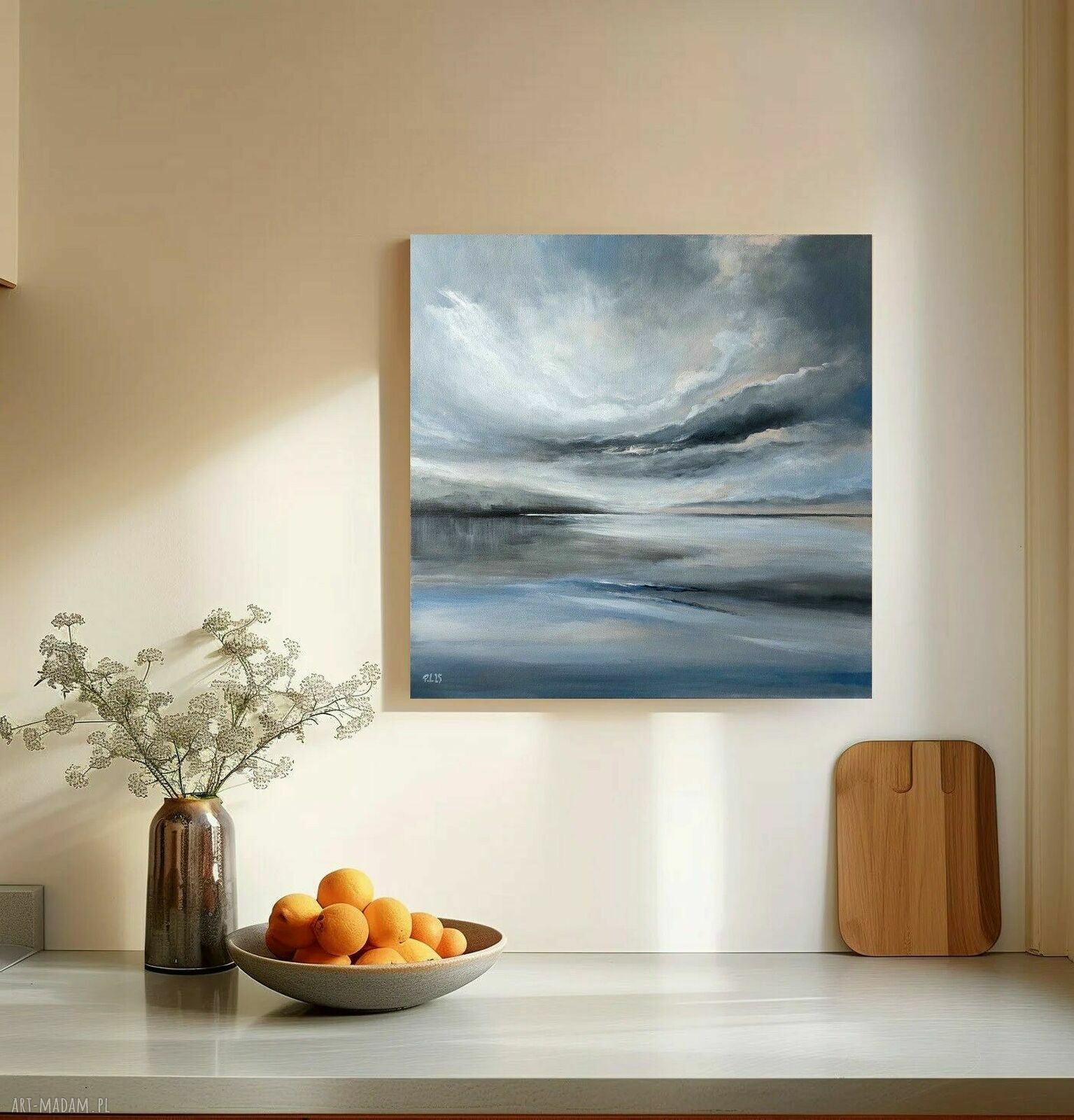 MORZE - obraz akrylowy 70x70 cm (kwadrat) na płótnie