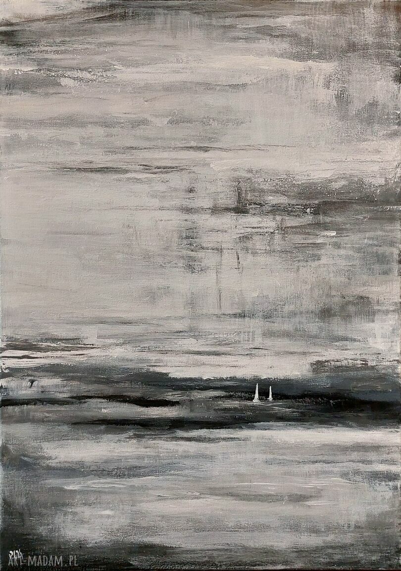 Obraz akrylowy Morze 70x50 cm - ręcznie malowany na płótnie