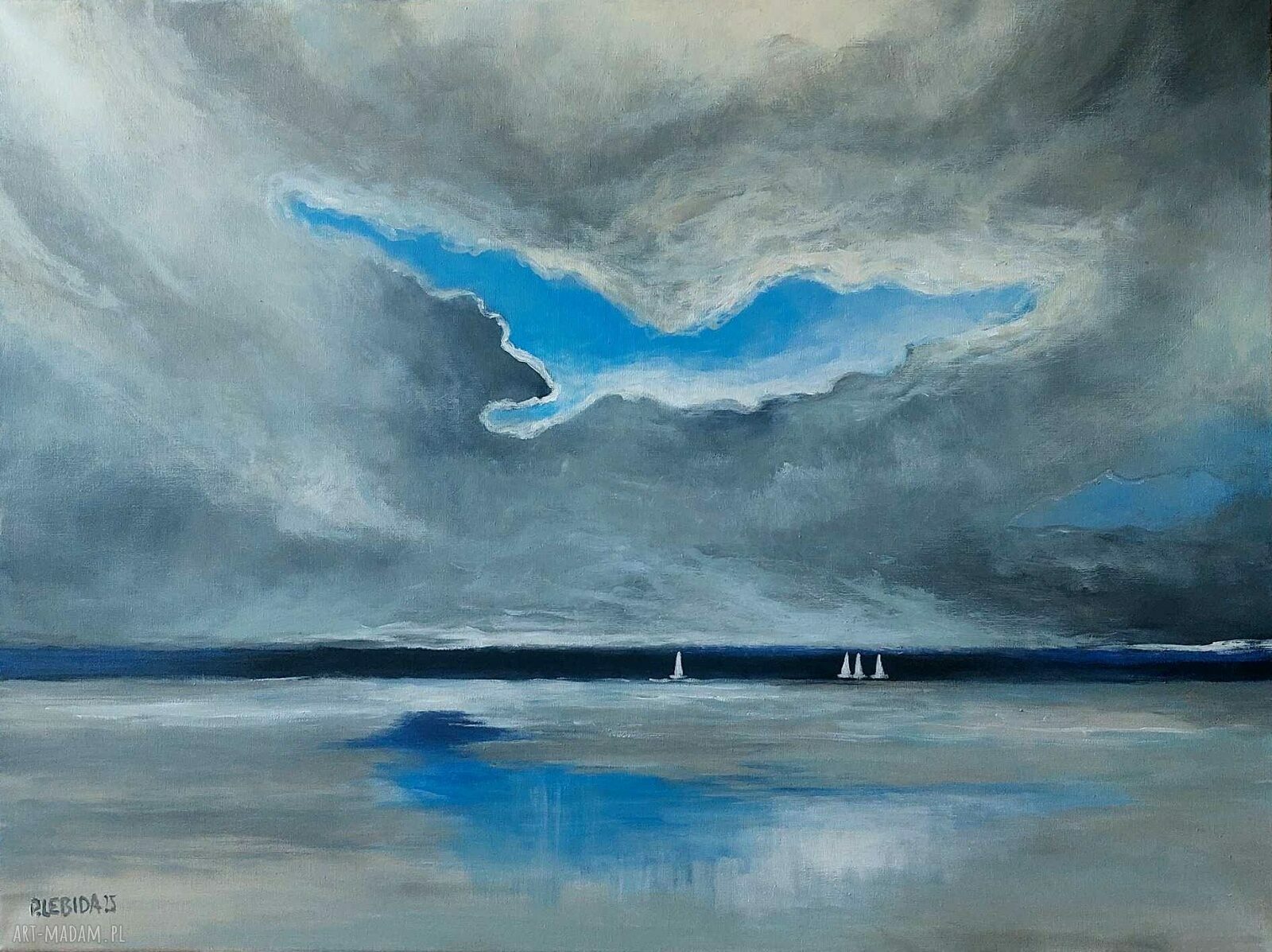 Morze - obraz akrylowy 60x80 cm na płótnie