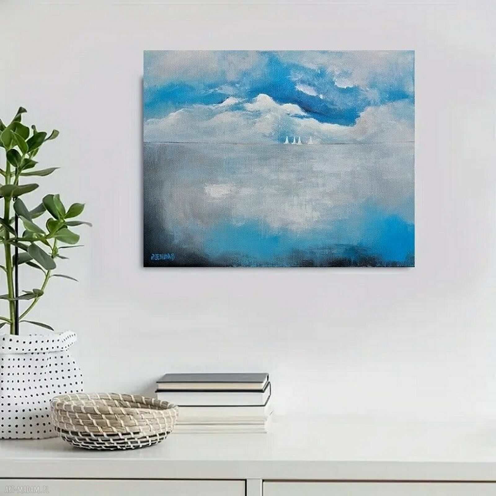 Morze - obraz akrylowy 40x50 cm na płótnie