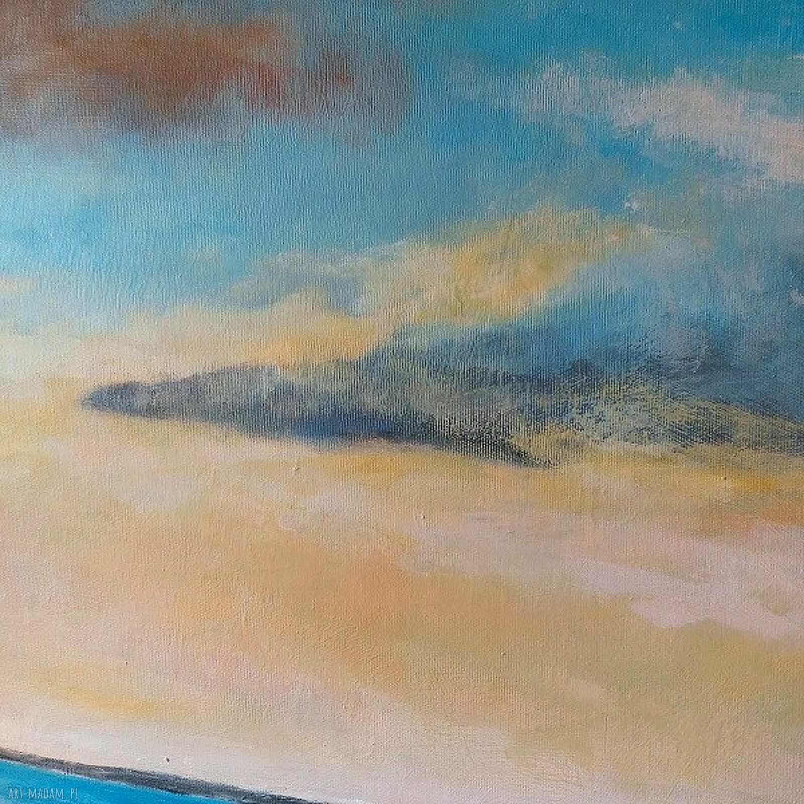 Morze - obraz akrylowy 60 x 60 cm ręcznie malowany