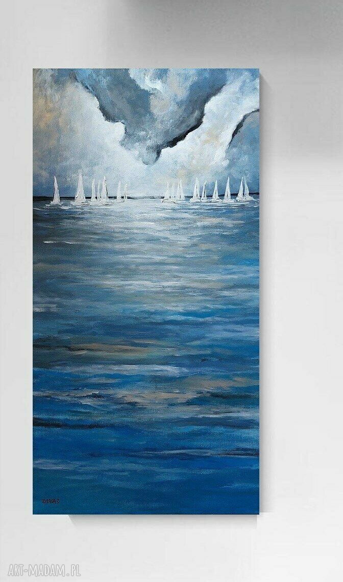 MORZE - obraz akrylowy 50x90 cm na płótnie (bez ramy), ręcznie malowany