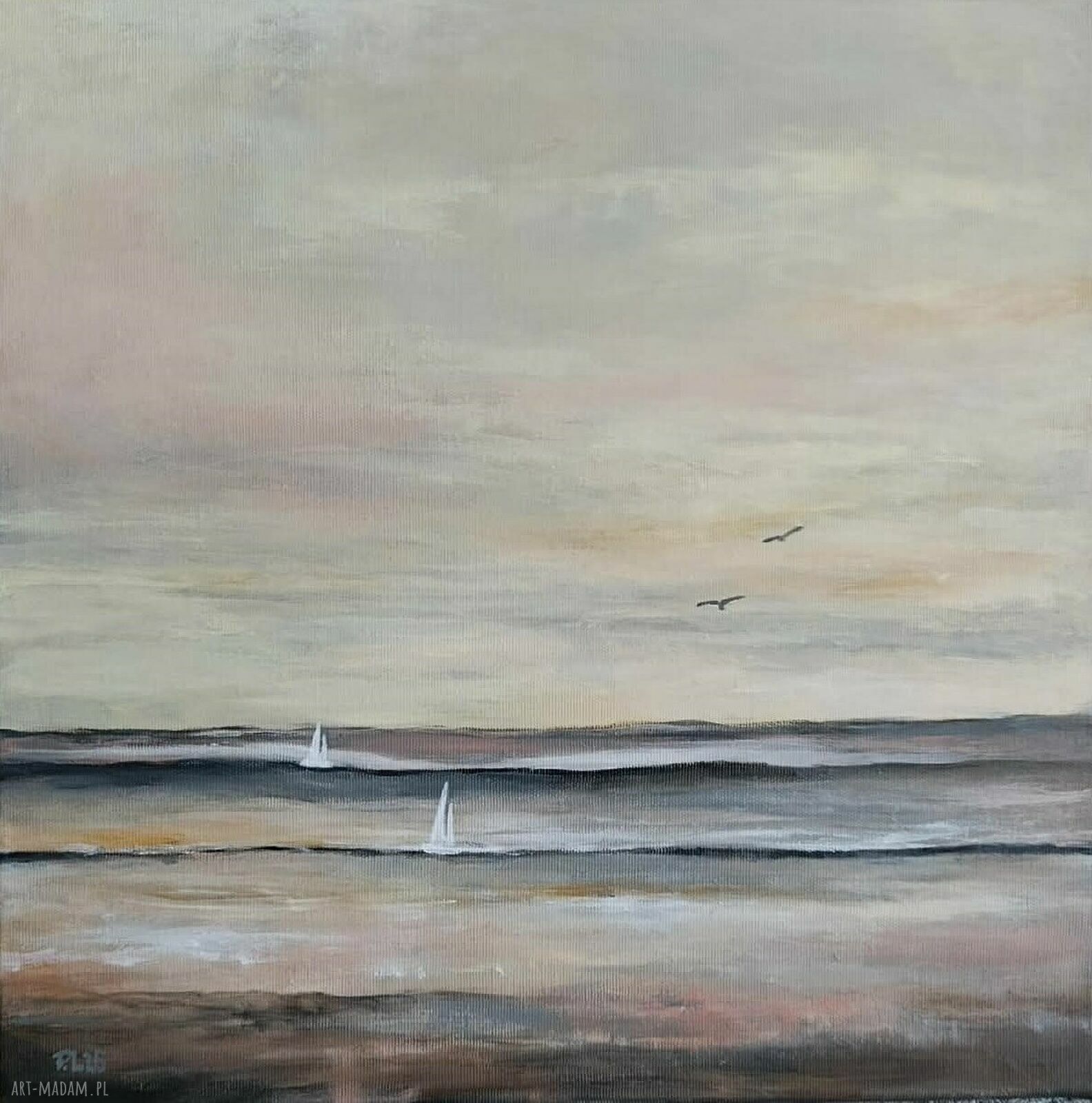 Morze - obraz akrylowy 40x40 cm