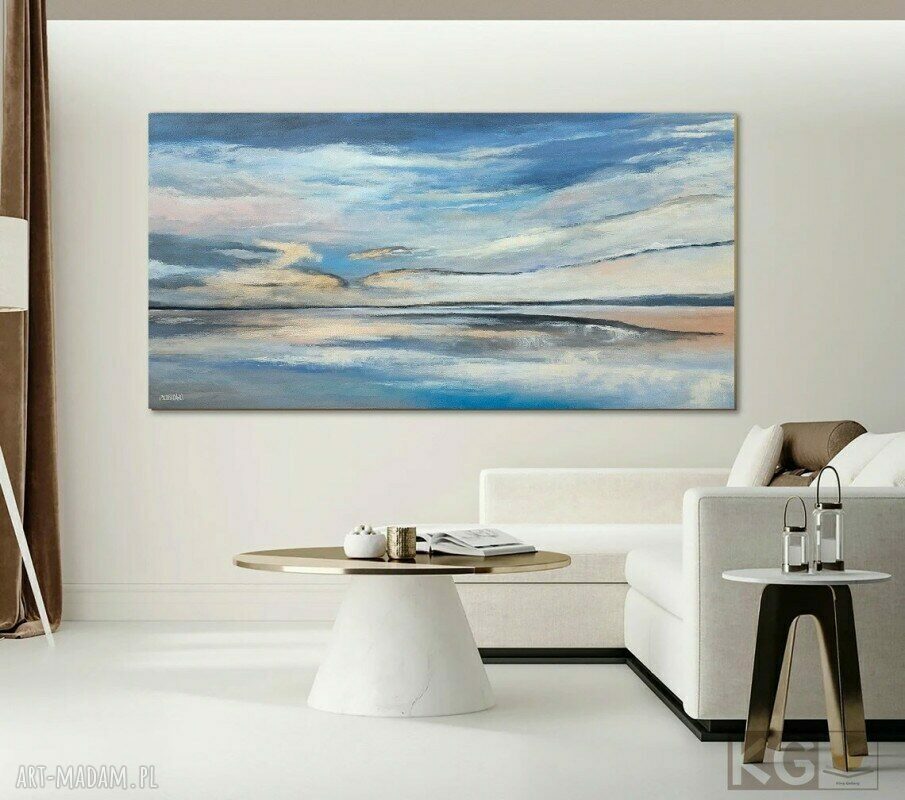 Obraz akrylowy „Morze” 50x90 cm - ręcznie malowany (bez ramy)