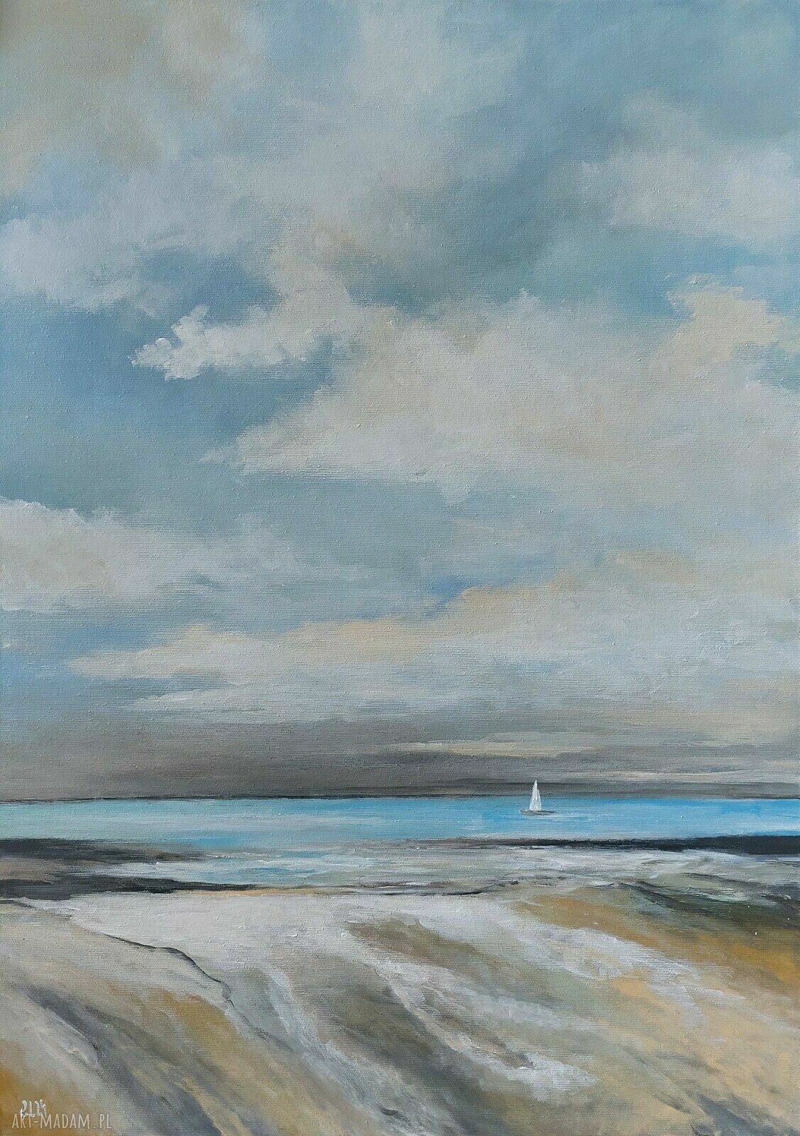 Morze - obraz akrylowy 70x50 cm na płótnie