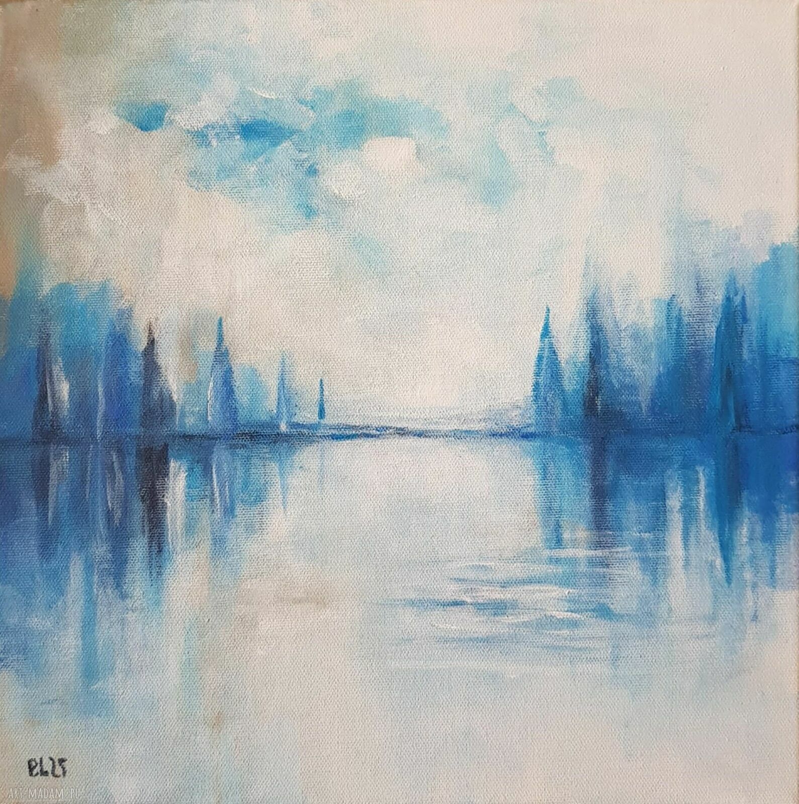 MORZE - obraz akrylowy 30x30 cm (kwadrat) gotowy do zawieszenia