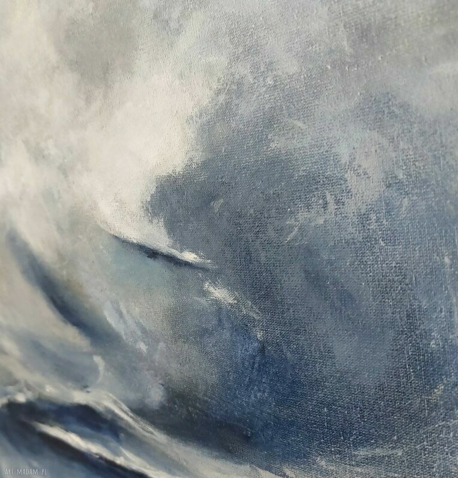 Obraz akrylowy „Morze” 40x40 cm - kwadratowy, sygnowany i gotowy do powieszenia