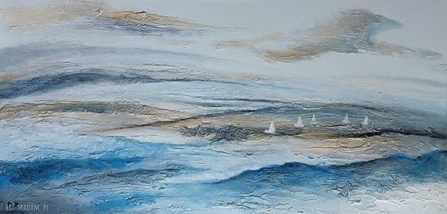 Morze - obraz akrylowy 80x40 cm na płótnie (bez ramy)