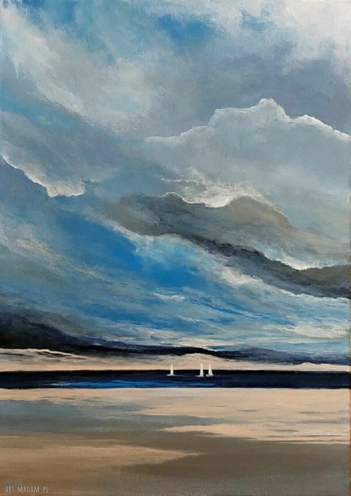 Obraz akrylowy „Morze” 70x50 cm - gotowy do zawieszenia