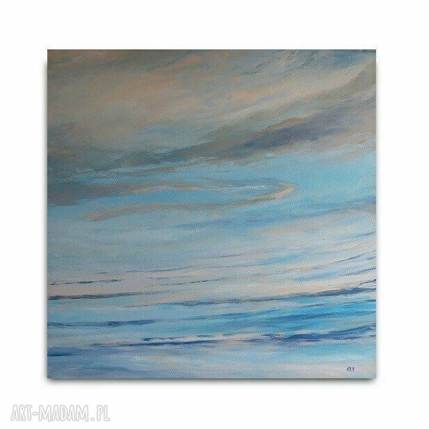 Morze - obraz akrylowy 60x60 cm w kształcie kwadratu, gotowy do powieszenia