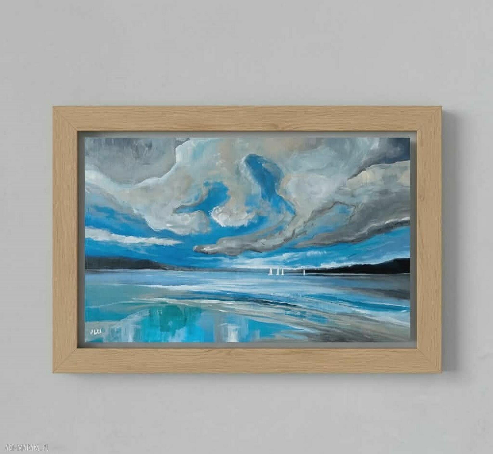 Morze - obraz akrylowy 30x50 cm na płótnie