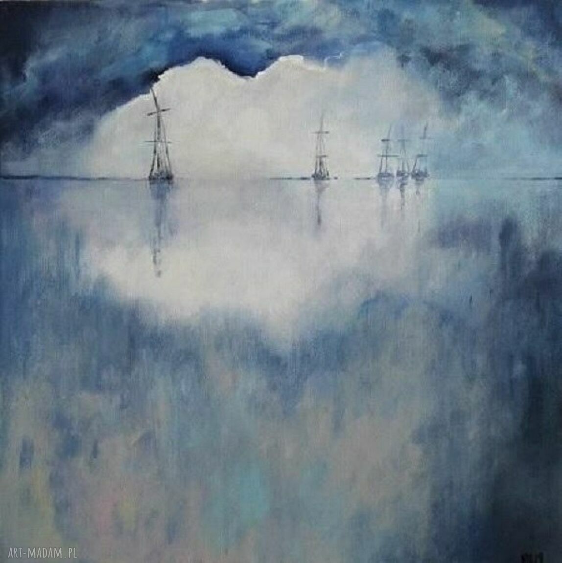 Morze - obraz akrylowy 40x40 cm