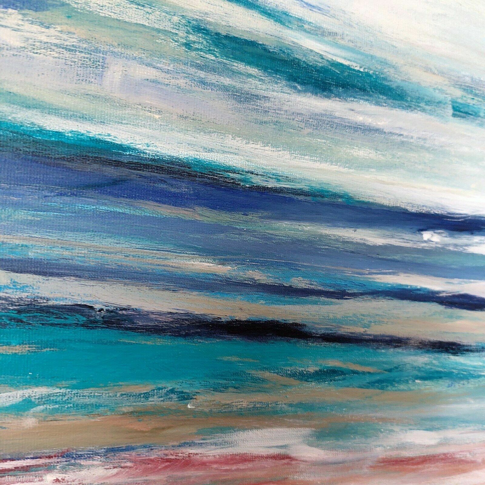 Morze - obraz akrylowy 60x60 cm do powieszenia