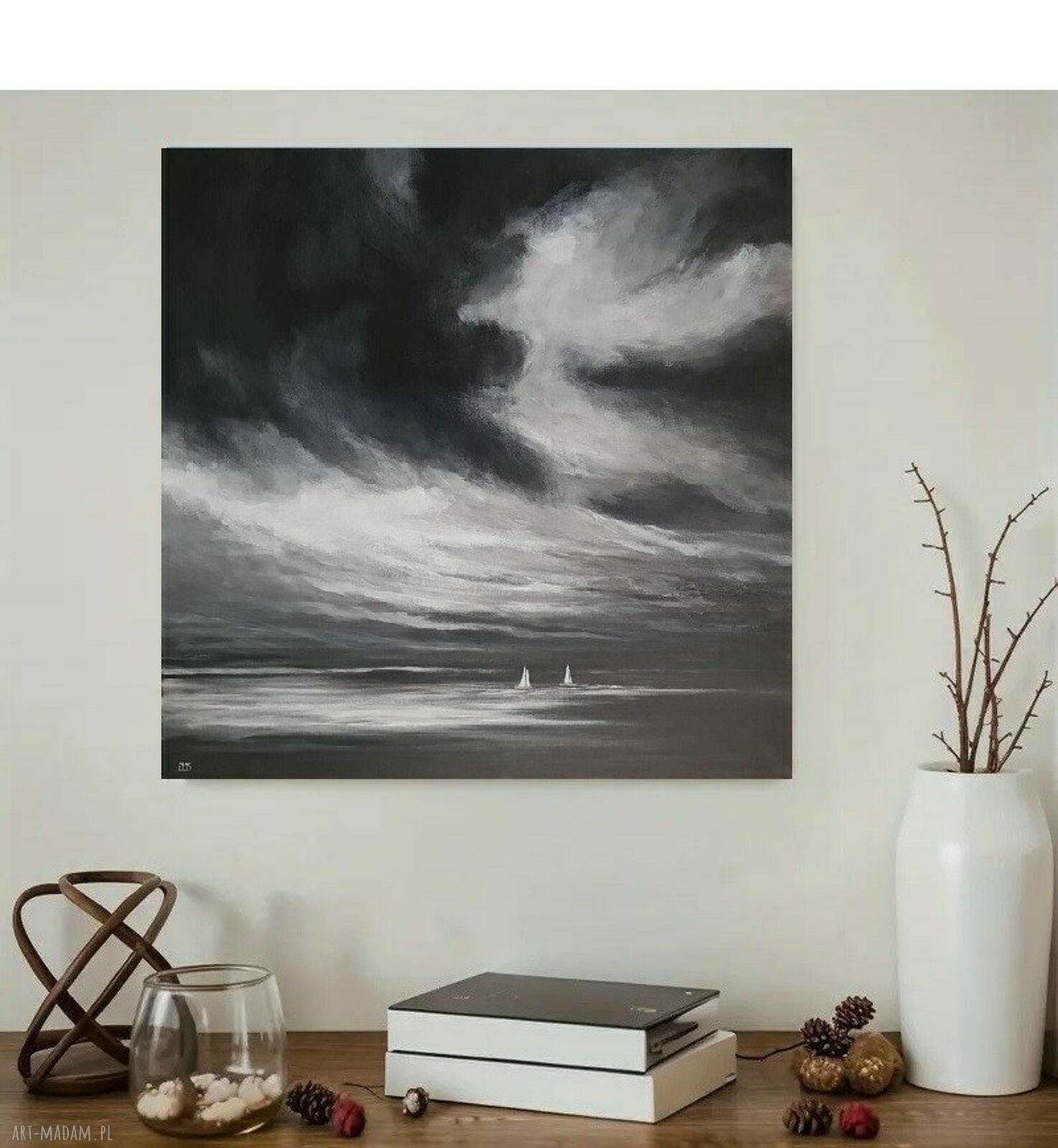 Morze - obraz akrylowy 60x60 cm (kwadrat)