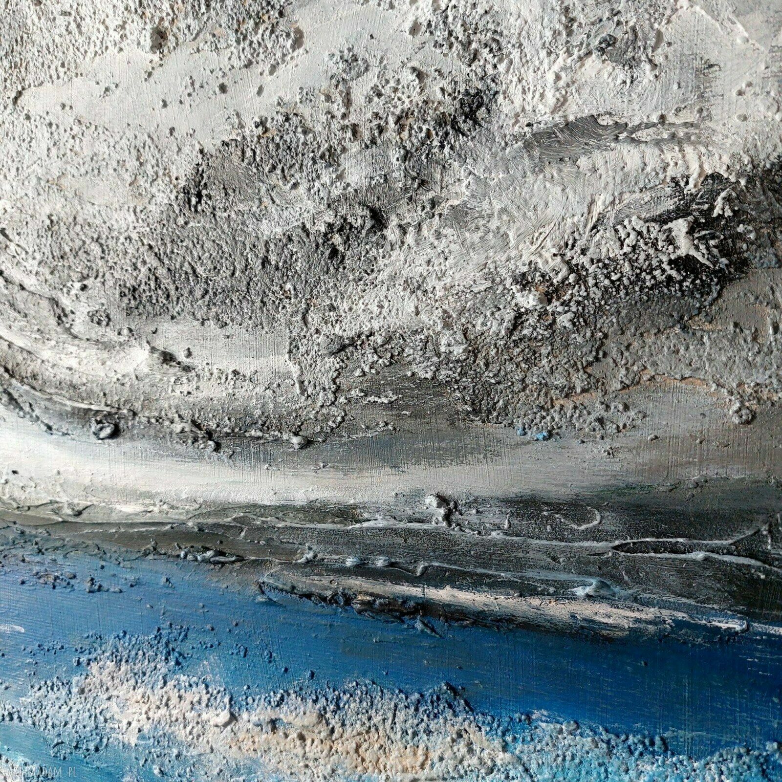 Morze - ręcznie malowany obraz akrylowy 50x40 cm