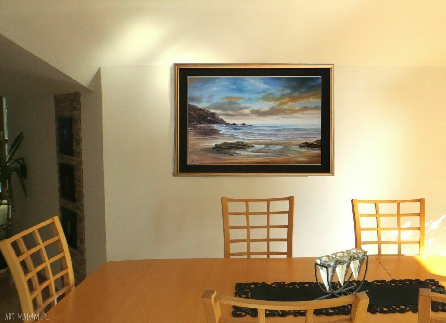 Morze - ręcznie malowany obraz olejny 70 x 50 cm