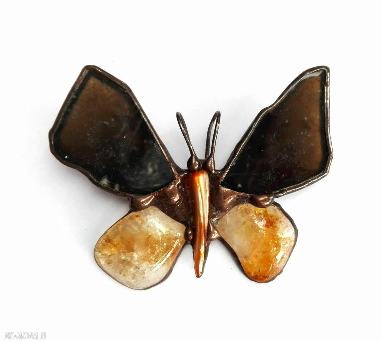 Motyl broszka pomysł na prezent | ręcznie robiona biżuteria