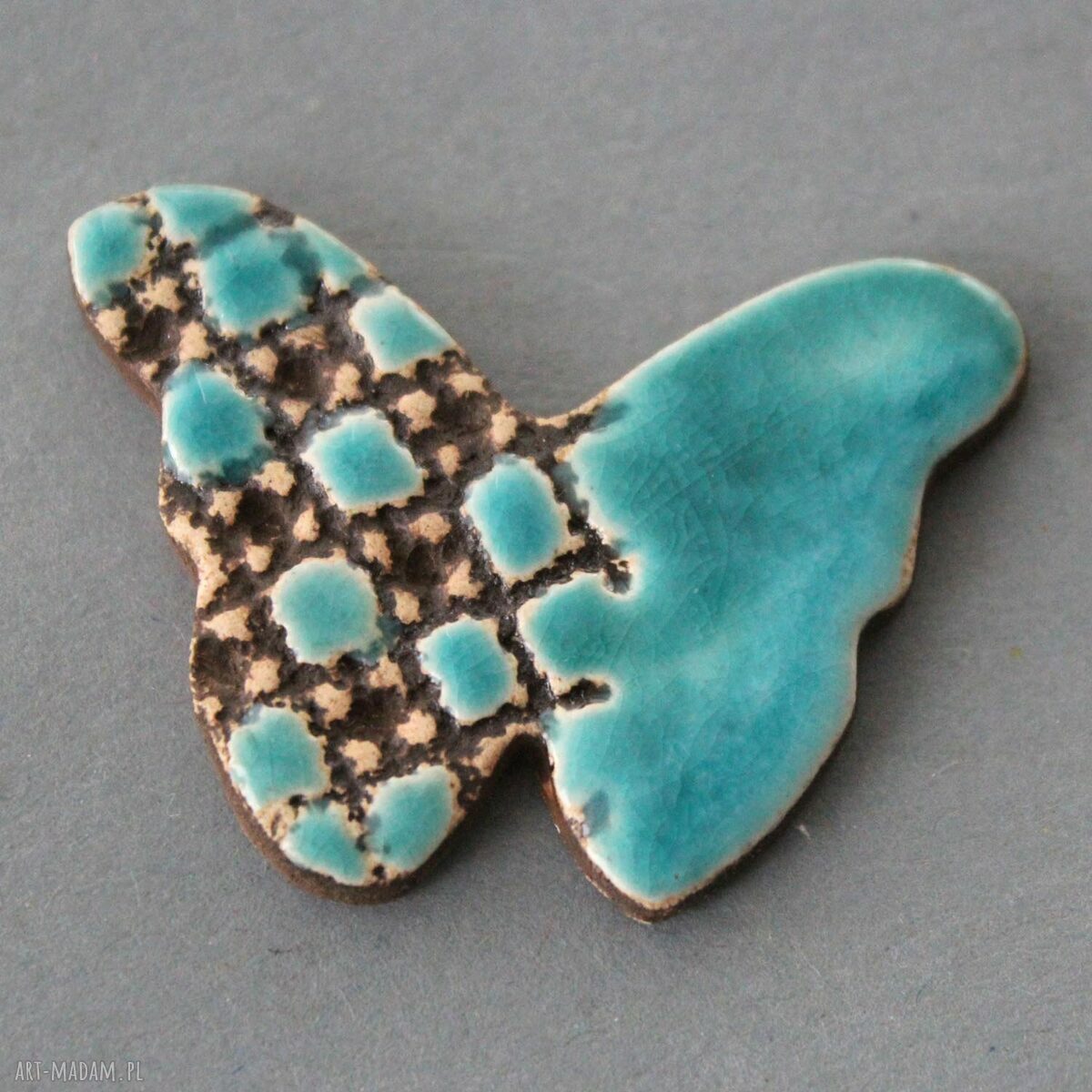 Motyl - broszka ceramiczna dla niej