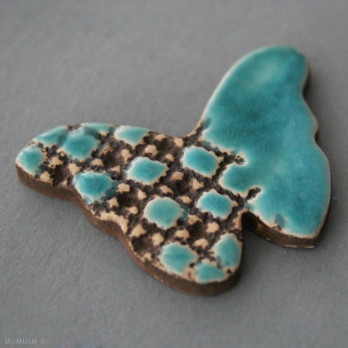 Motyl - broszka ceramiczna dla niej