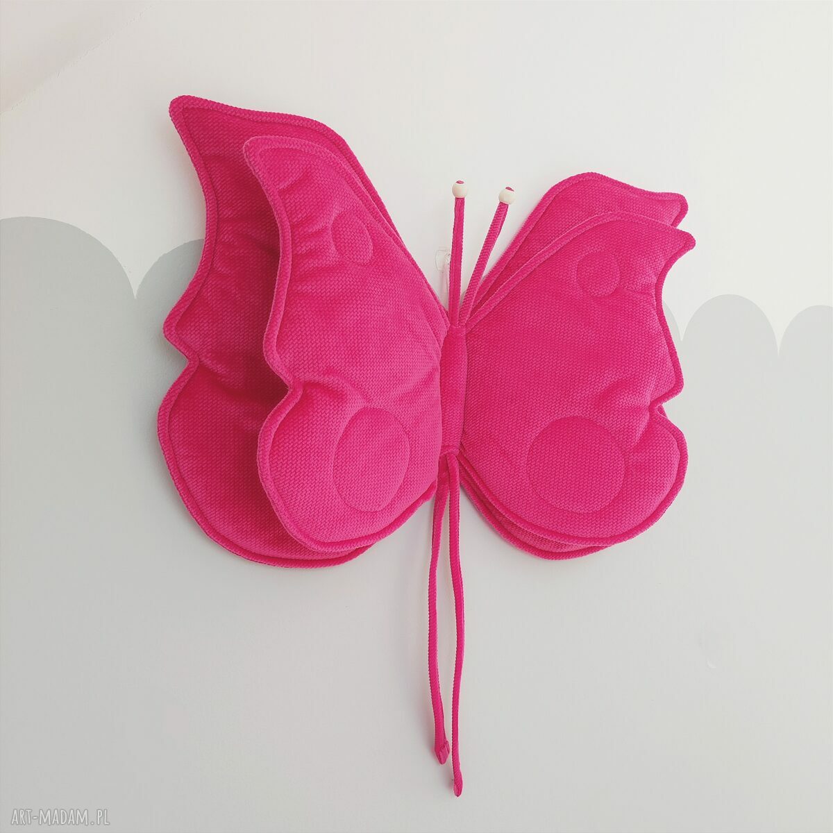 Zawieszka motyl 3D do pokoju księżniczki amarant